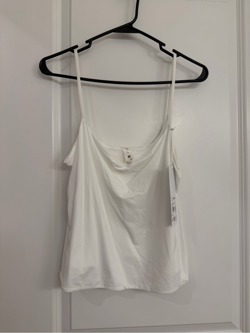 lululemon athletica White Satin-Look Adjustable Strap Cami